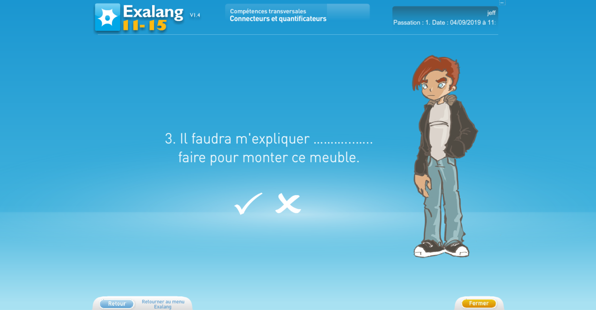 Exalang 11 15 batterie informatisée et logiciel de bilan de langage oral et écrit et test de langage des adolescents de 11 à 15 ans : 6eme, 5eme, 4eme, 3eme, 2nde - compétences transversales - connecteurs et quantificateurs