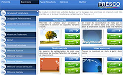 PRESCO – Logiciel de stimulation et de rééducation des fonctions cognitives