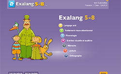 Exalang 5-8 ans est un bilan orthophonique pour l'examen du langage oral et ecrit chez les enfants