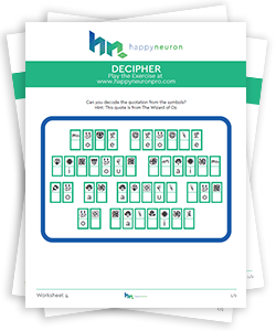 download a free worksheet for cognitive rehabilitation happyneuron pro