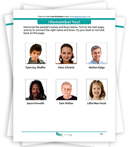 Free Memory Worksheets for Adults | Download and Print Today!