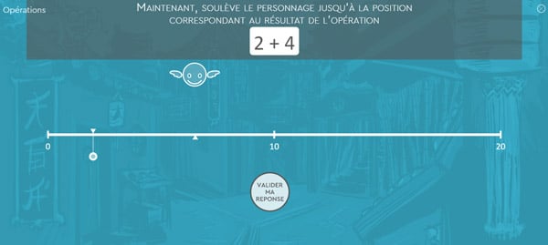 Décaligne exercices Dyscalculie, jeux dyscalculie et exercices rééducation logico mathématique et cognition mathématique issus de LaLigne Numérique Examath 8 15 : opération