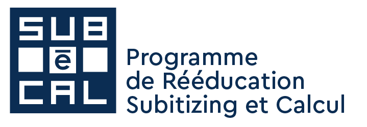 Subécal subitizing, numération, quantification, sens du nombre : le logiciel Subécal pour la rééducation de la cognition mathématique et la dyscalculie. Logo