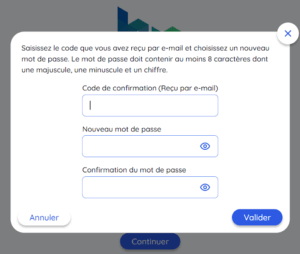 Nouveau mot de passe